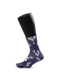 Reindeer Christmas Print Socks