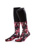 Greetings Christmas Print Socks