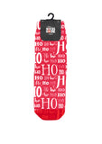 Red Ho ho Ho Christmas Print Socks