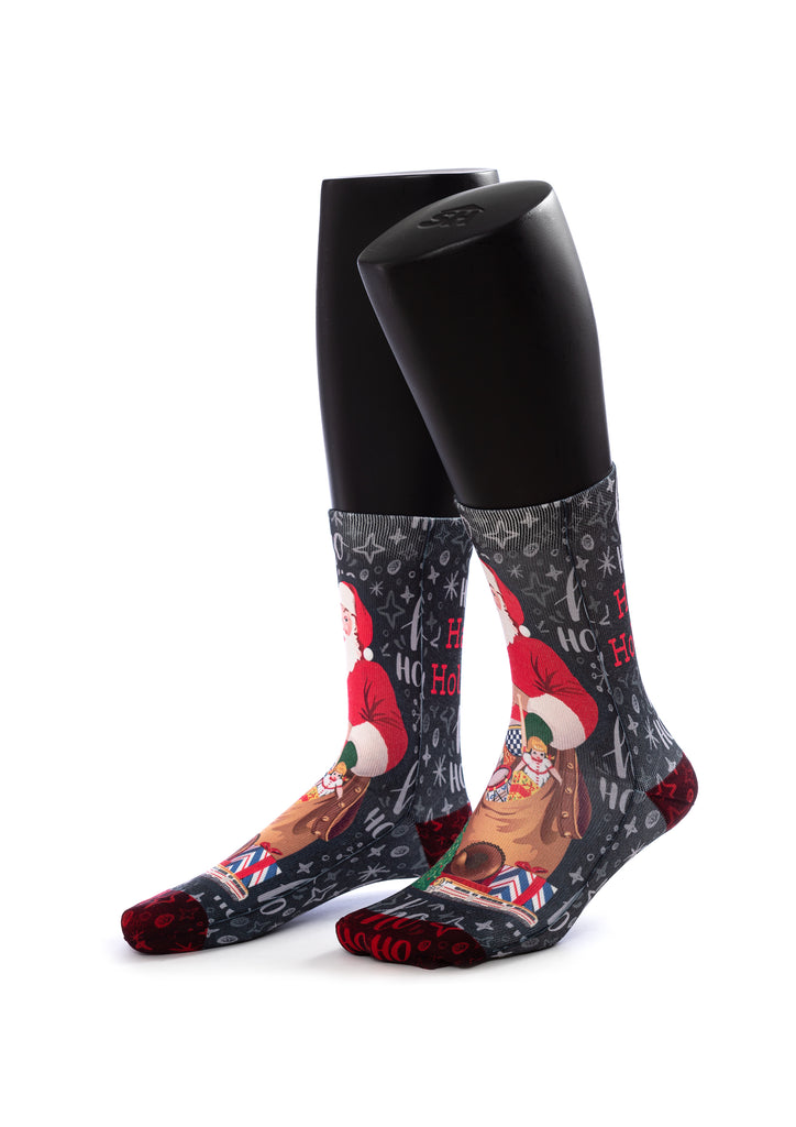 Happy Holidays Christmas Print Socks