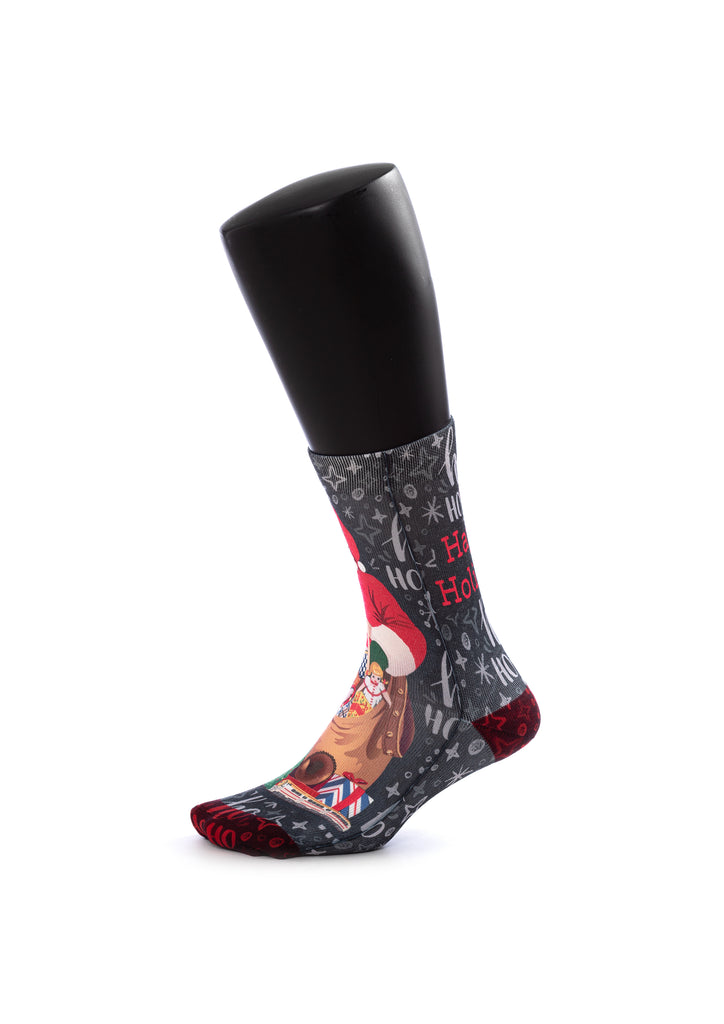 Happy Holidays Christmas Print Socks