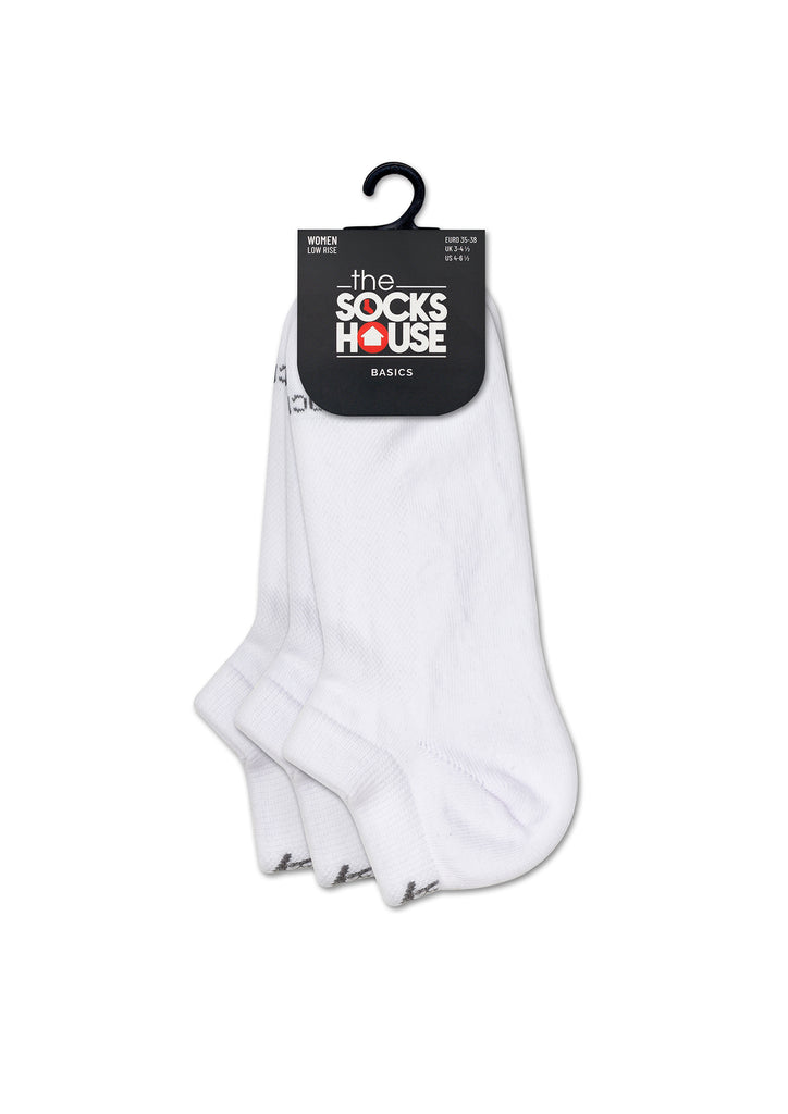Basic White Trainer Socks with 3 Pairs