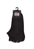 Basic Black Trainer Socks with 3 Pairs