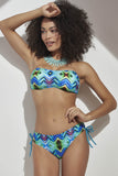 Womens Strapless Bikini - Green Swimwear 2 Piece Set - Blue Bikini Set Two Piece 1505