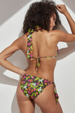 Womens Triangle Floral Bikini Set 1568