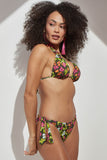 Womens Triangle Floral Bikini Set 1568