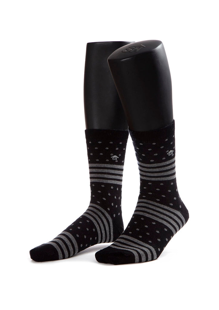 Stripes and Dots Design Women Socks