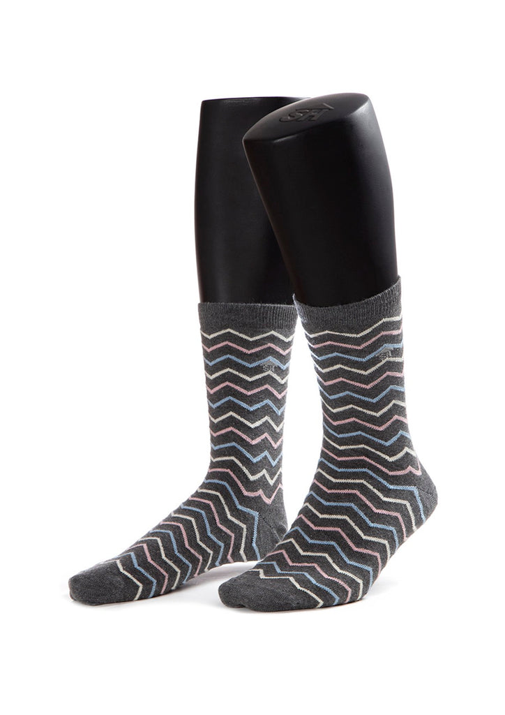 Colored Waves Design Women Socks