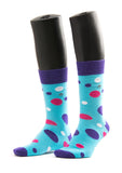 Colored Dots Design Men Socks