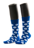 Blue Dots Design Men Socks