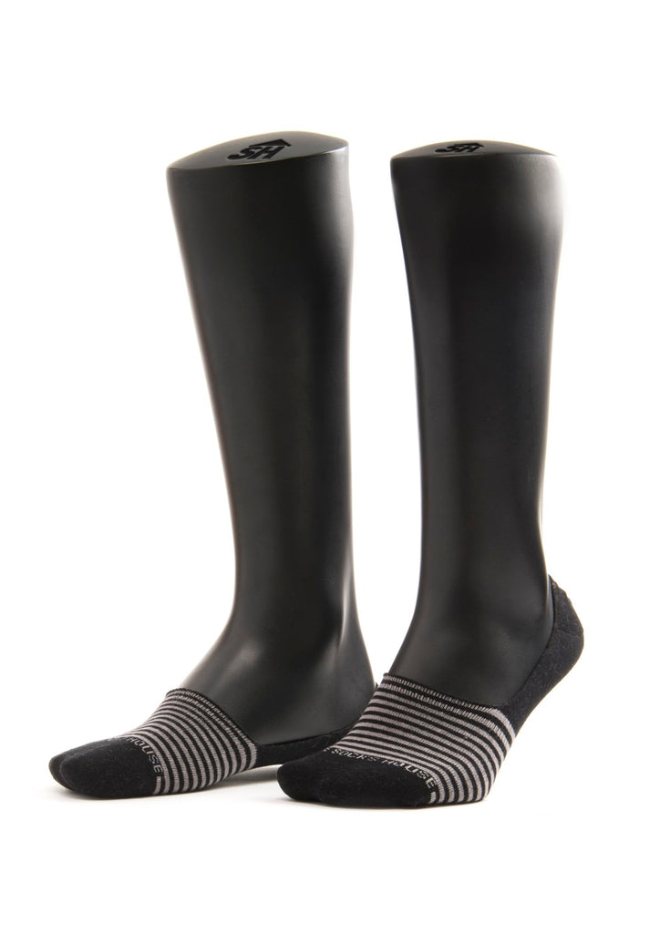Black-Grey Design Men Invisible Socks