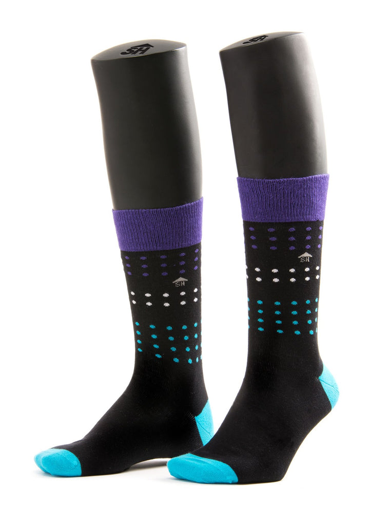 Black Dots Design Men Socks