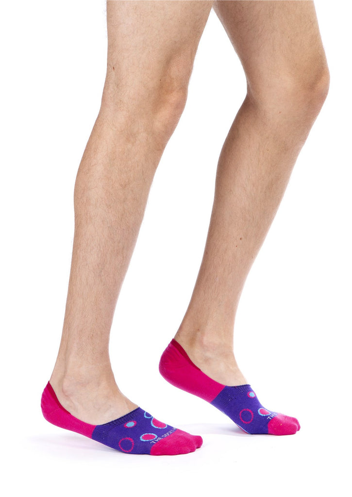 Multi Dots Design Men Invisible Socks