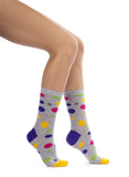 Colored Dots Design Women Socks