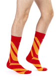 Cross Lines Design Men Socks