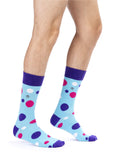 Colored Dots Design Men Socks
