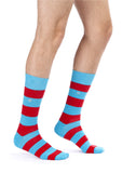 Herrensocken mit dickem Streifen-Design