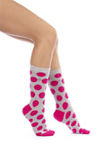Pink Dots Design Women Socks