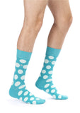 Grüne Punkte Design Herrensocken