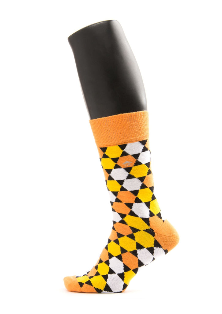 Hexagon Design Men Socks