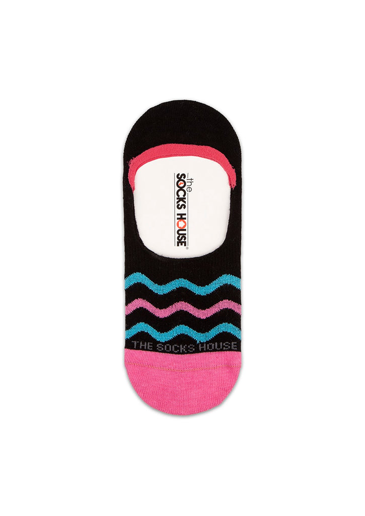 Waves Design Women Invisible Socks
