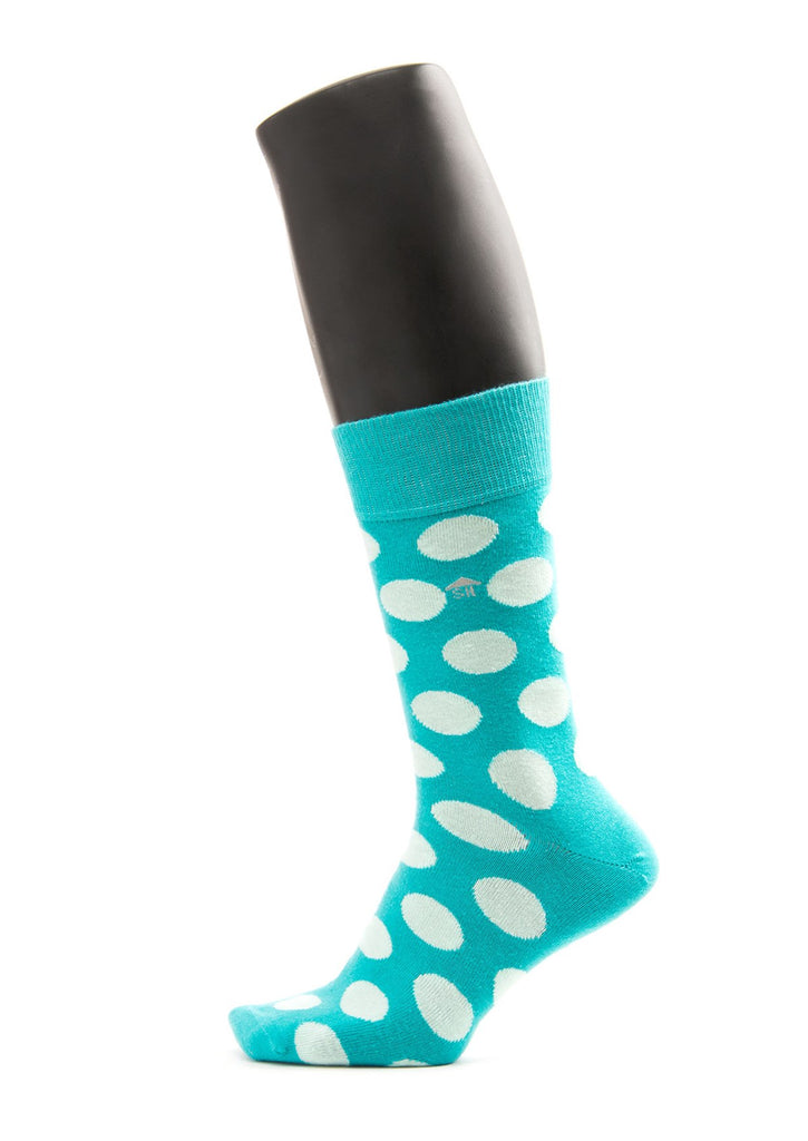 Grüne Punkte Design Herrensocken