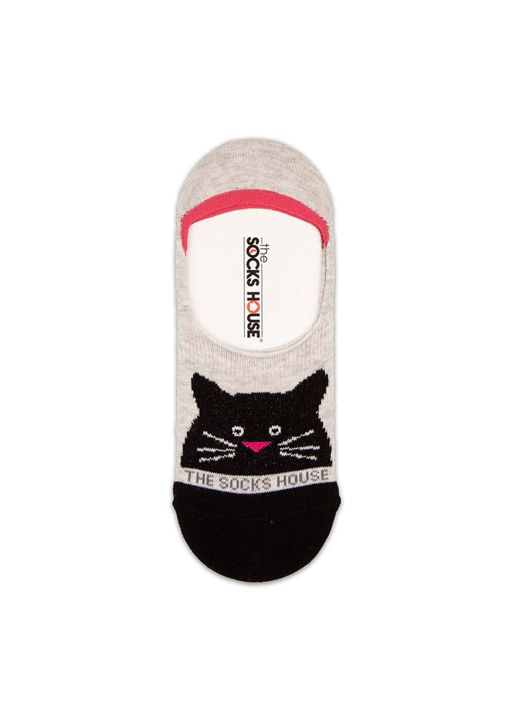 Cat Design Women Invisible Socks