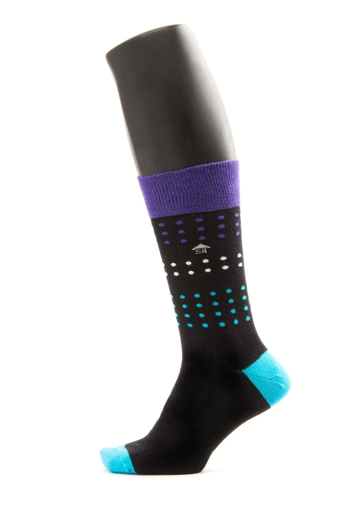 Black Dots Design Men Socks