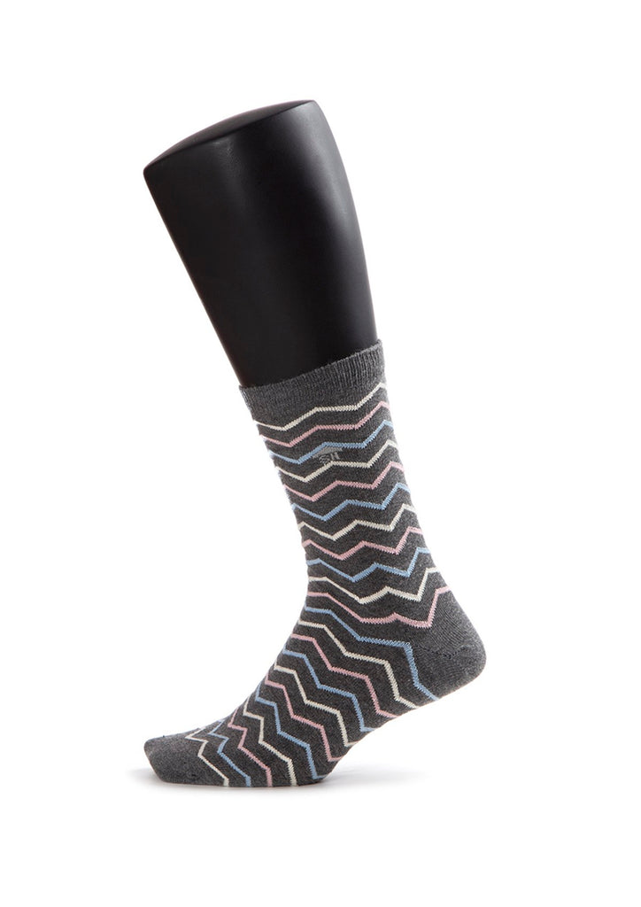Colored Waves Design Women Socks