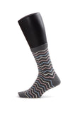 Colored Waves Design Women Socks