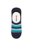 Green Stripes Design Men Invisible Socks