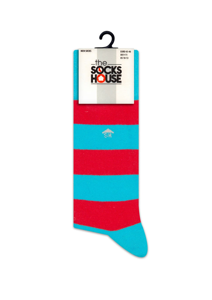 Herrensocken mit dickem Streifen-Design