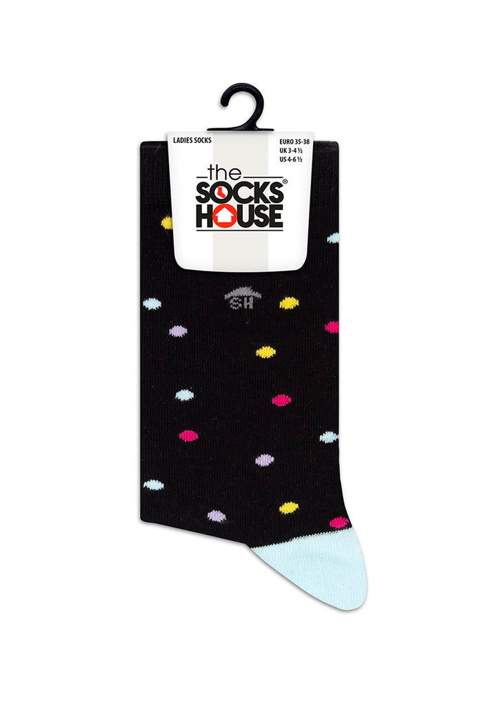 Colored Dots Design Women Socks