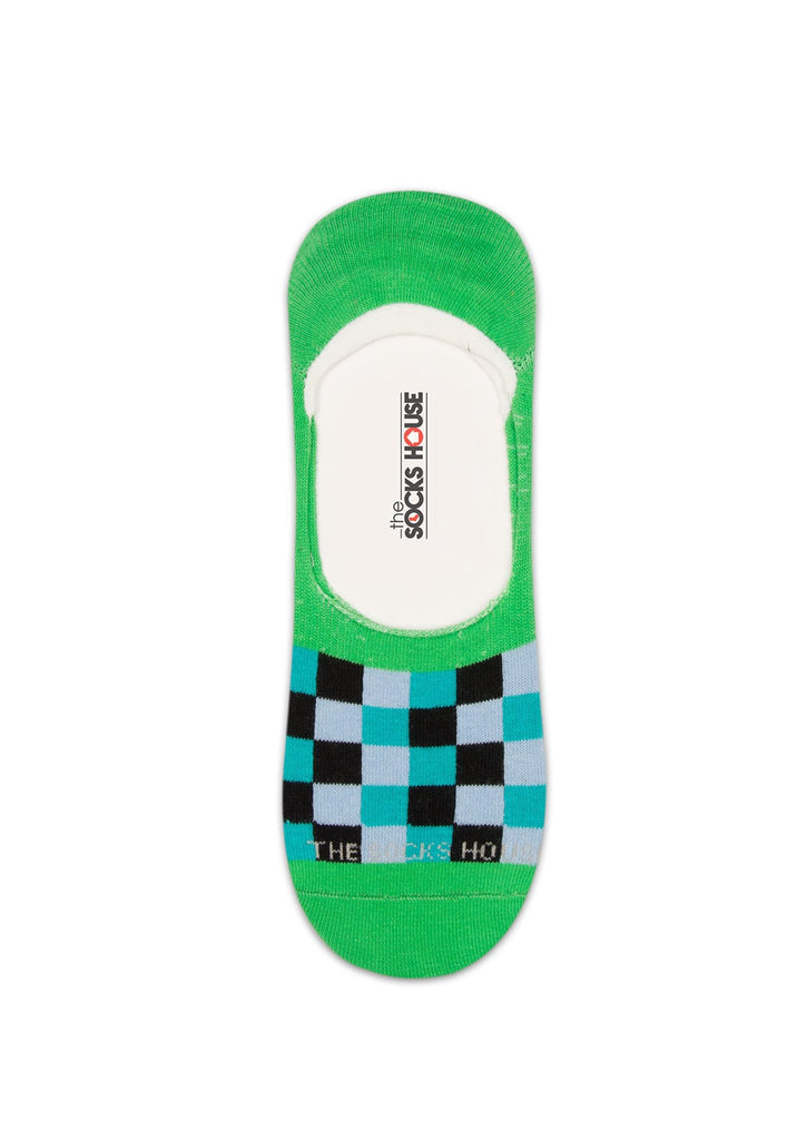 Check Design Men Invisible Socks