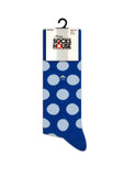 Blue Dots Design Men Socks