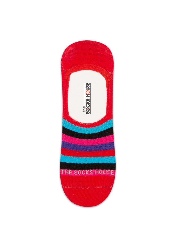 Multi Colored Stripes Design Men Invisible Socks