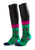 Palm Design Men Bamboo Socks