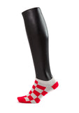 Squares Design Men Bamboo Trainer Socks