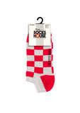 Squares Design Men Bamboo Trainer Socks