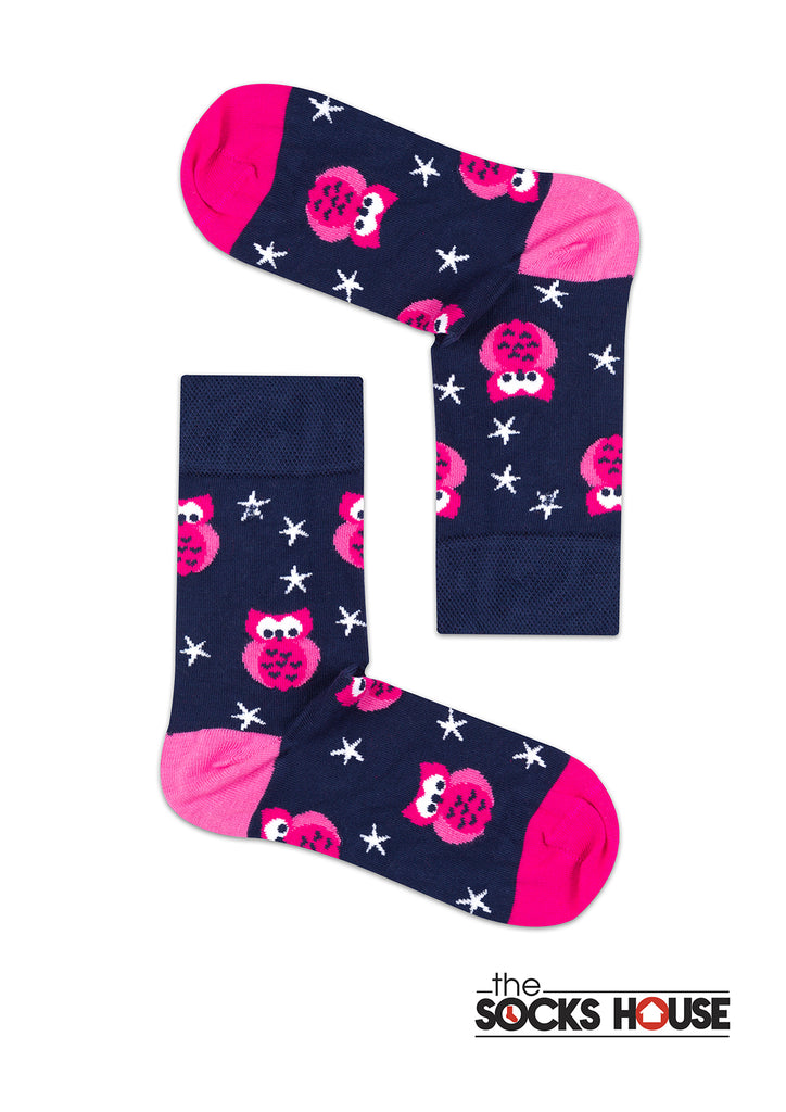Owl Design Women Bamboo Socks