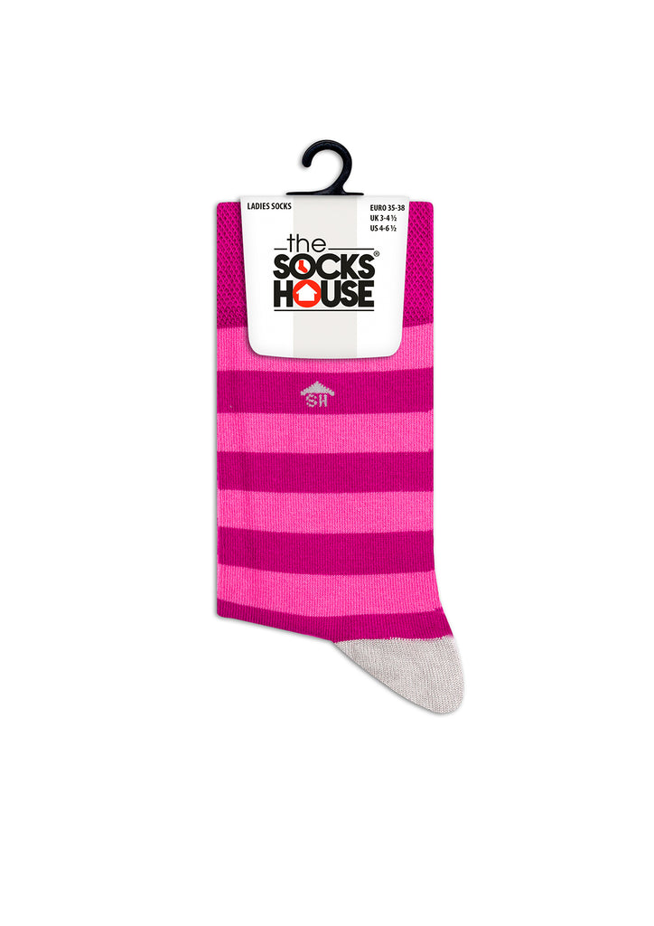 Thick Stripes Design Women Bamboo Socks