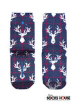 Reindeer Christmas Print Socks