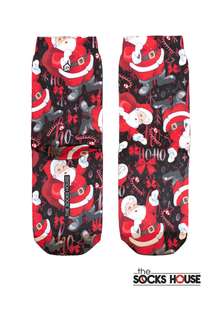 Greetings Christmas Print Socks