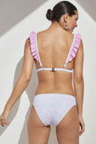 Womens Bikini - Ruffled Swimwear 2 Piece Set 1526