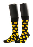 Yellow Dots Design Men Socks