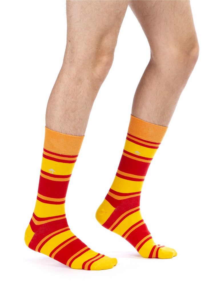 Three Color Stripes Design Men Socks