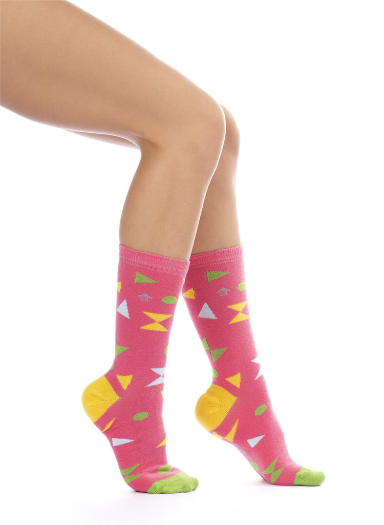 Triangles and Dots Design Women Socks
