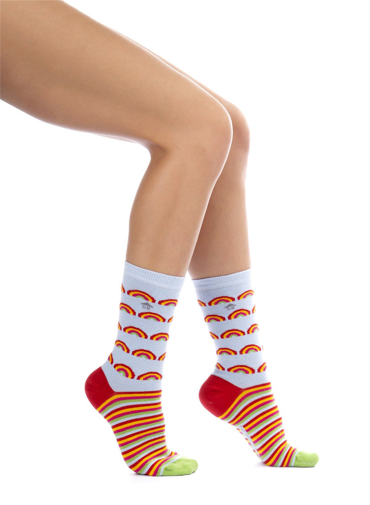 Rainbow Design Women Socks