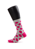 Rosa Punkte Design Damen Socken