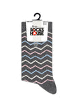 Colored Waves Design Women Socks